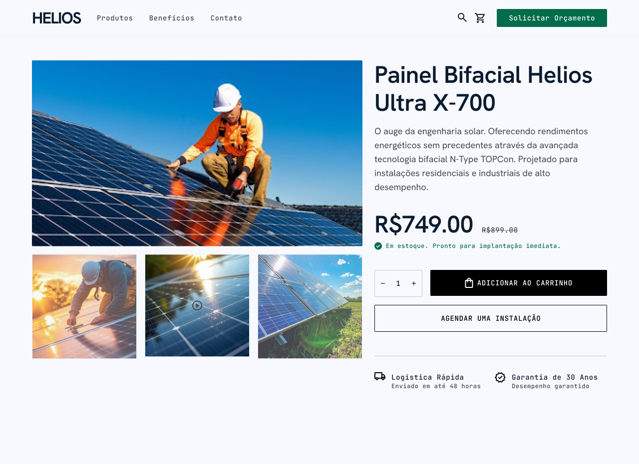 Projeto landing page energia solar